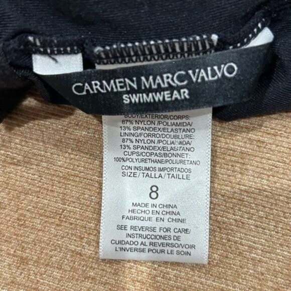 Carmen Marc Valvo Zanzibar Leopard-Print Shirred Maillot Swimsuit - Picture 4 of 11